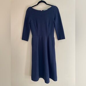 Boden Classic Navy Long Sleeve Dress Women’s Size 6